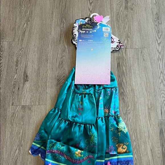 Disney Encanto Mirabel Kids Costume - Teal and White - Picture 3 of 7